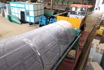 湖南年產五千噸雞糞有機肥粉狀生產線設備發(fā)貨